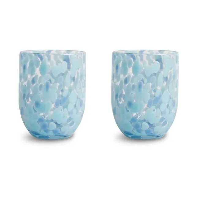 Verres Messy 30 cl lot de 2, Bleu Byon