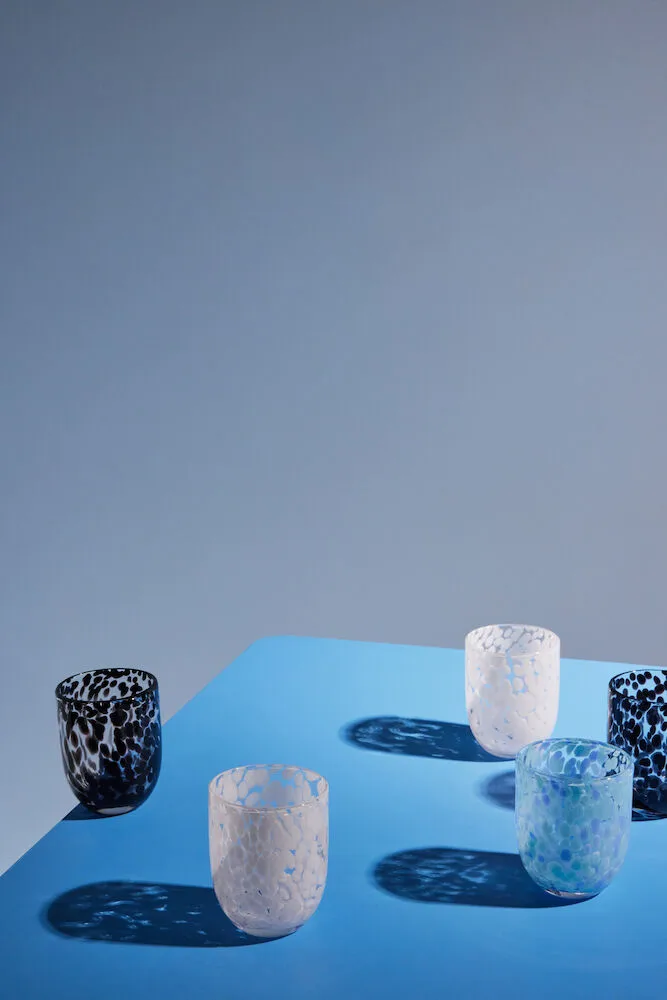 Verres Messy 30 cl lot de 2, Bleu Byon