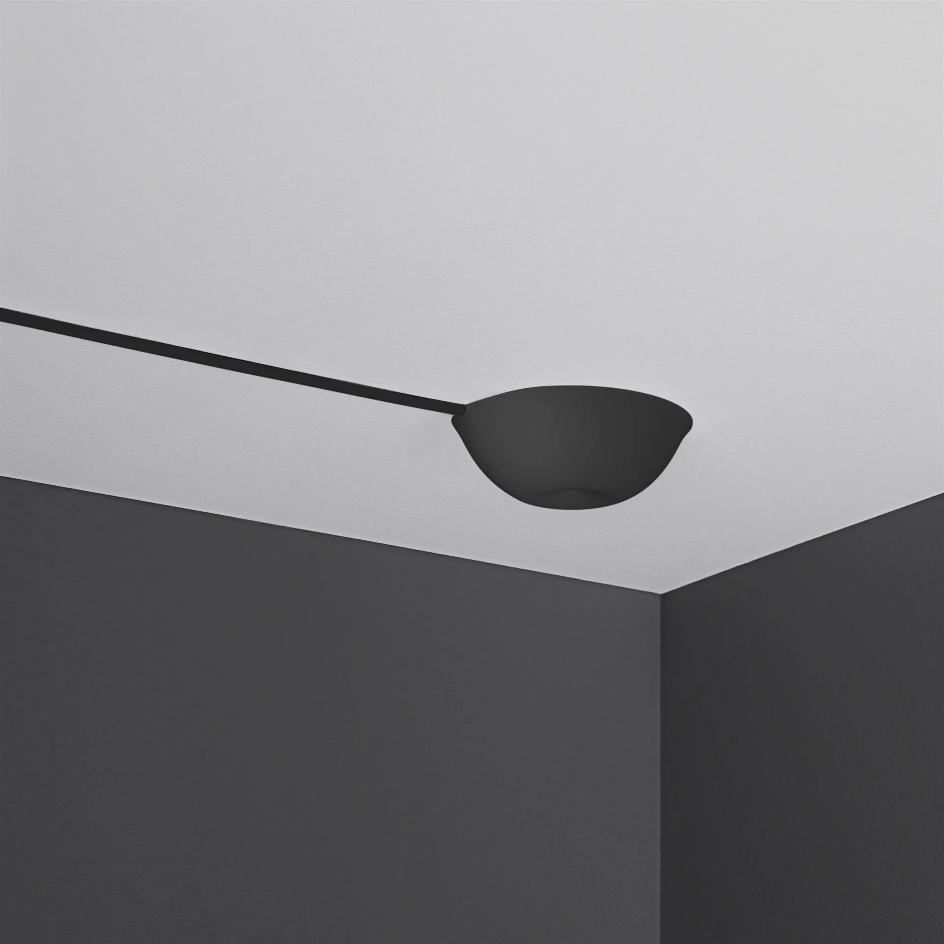 Rosace CableCup Hide, noir CableCup