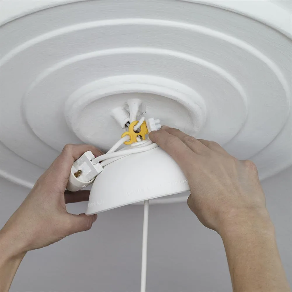 Rosace CableCup Trio, blanc CableCup