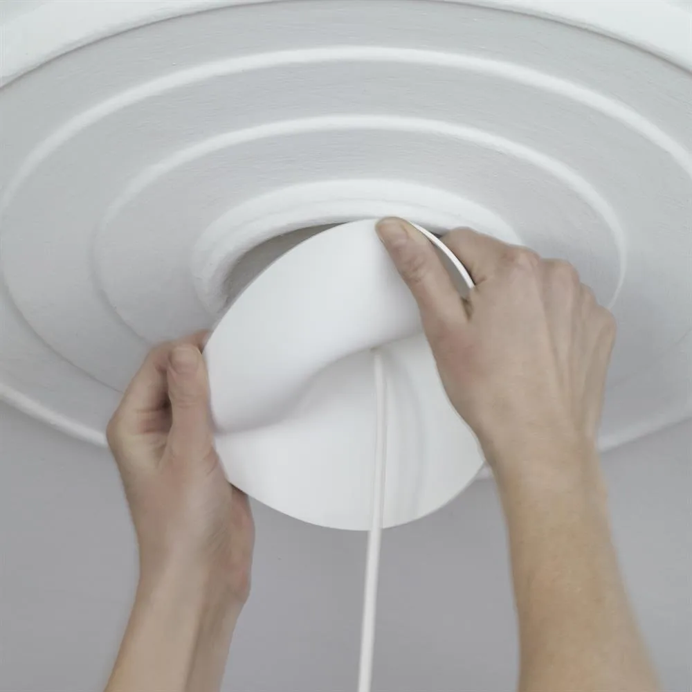 Rosace CableCup Trio, blanc CableCup