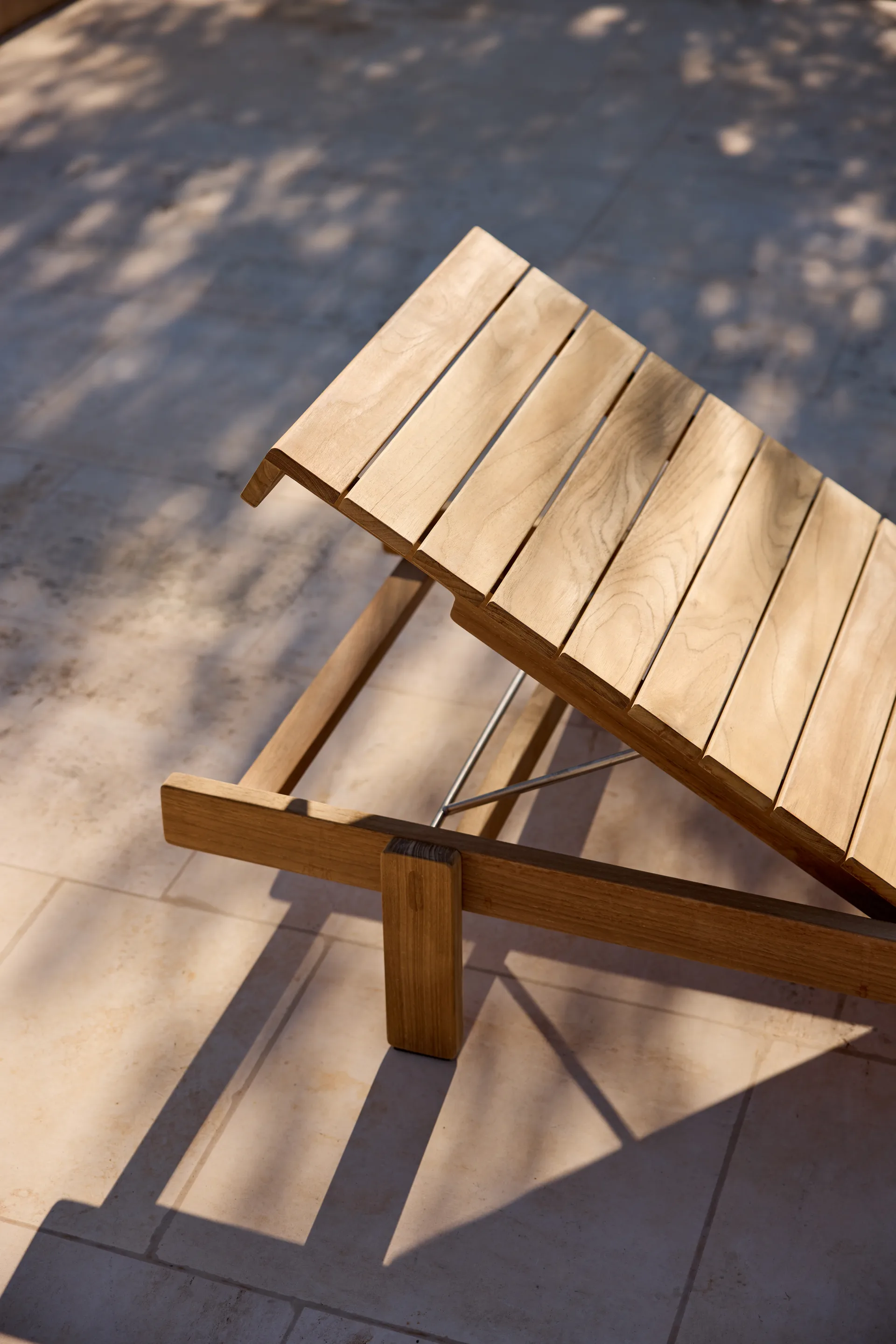 Bain de soleil Vista, Teck Cane-line