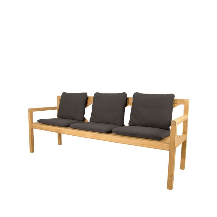 Banc Grace 3 places - Dark grey, teak - Cane-line