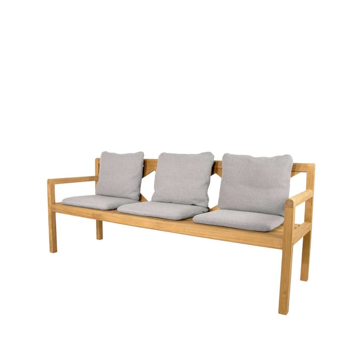 Banc Grace 3 places - Light grey, teak - Cane-line