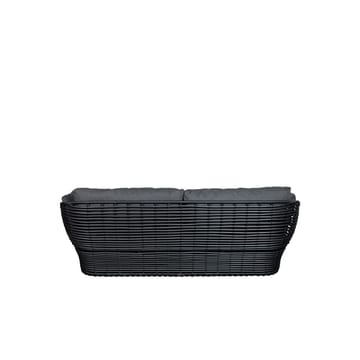 Canapé Basket 2 places - Graphite grey, coussins gris - Cane-line