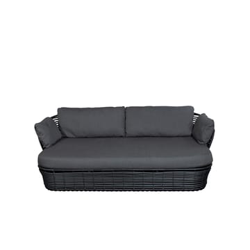 Canapé Basket 2 places - Graphite grey, coussins gris - Cane-line
