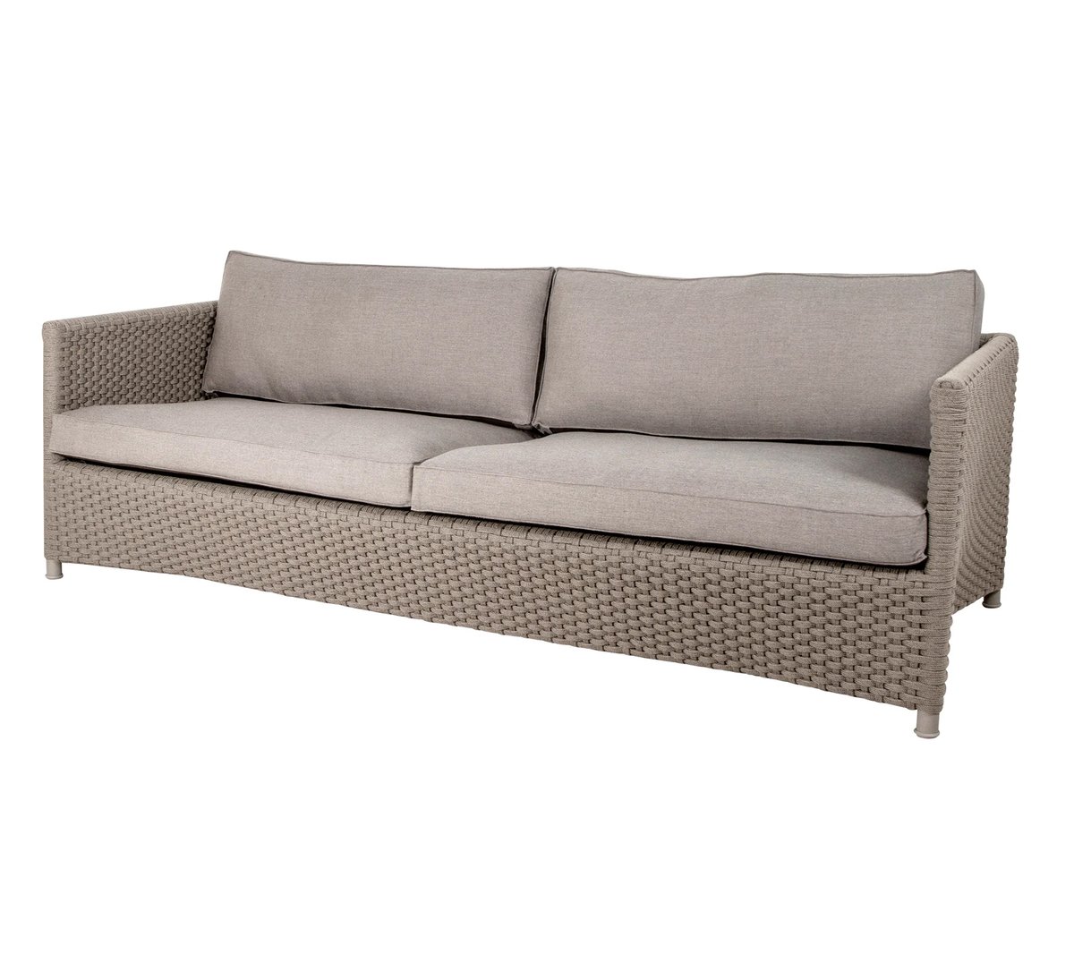 Cane-line Canapé Diamond 3 places soft rope Cane-Line Natté taupe