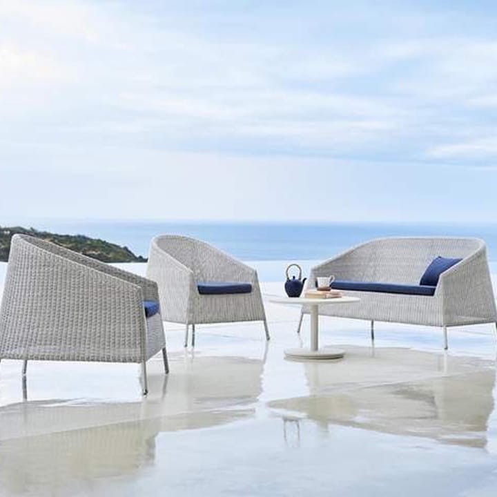 Canapé lounge Kingston 2 places, White grey Cane-line