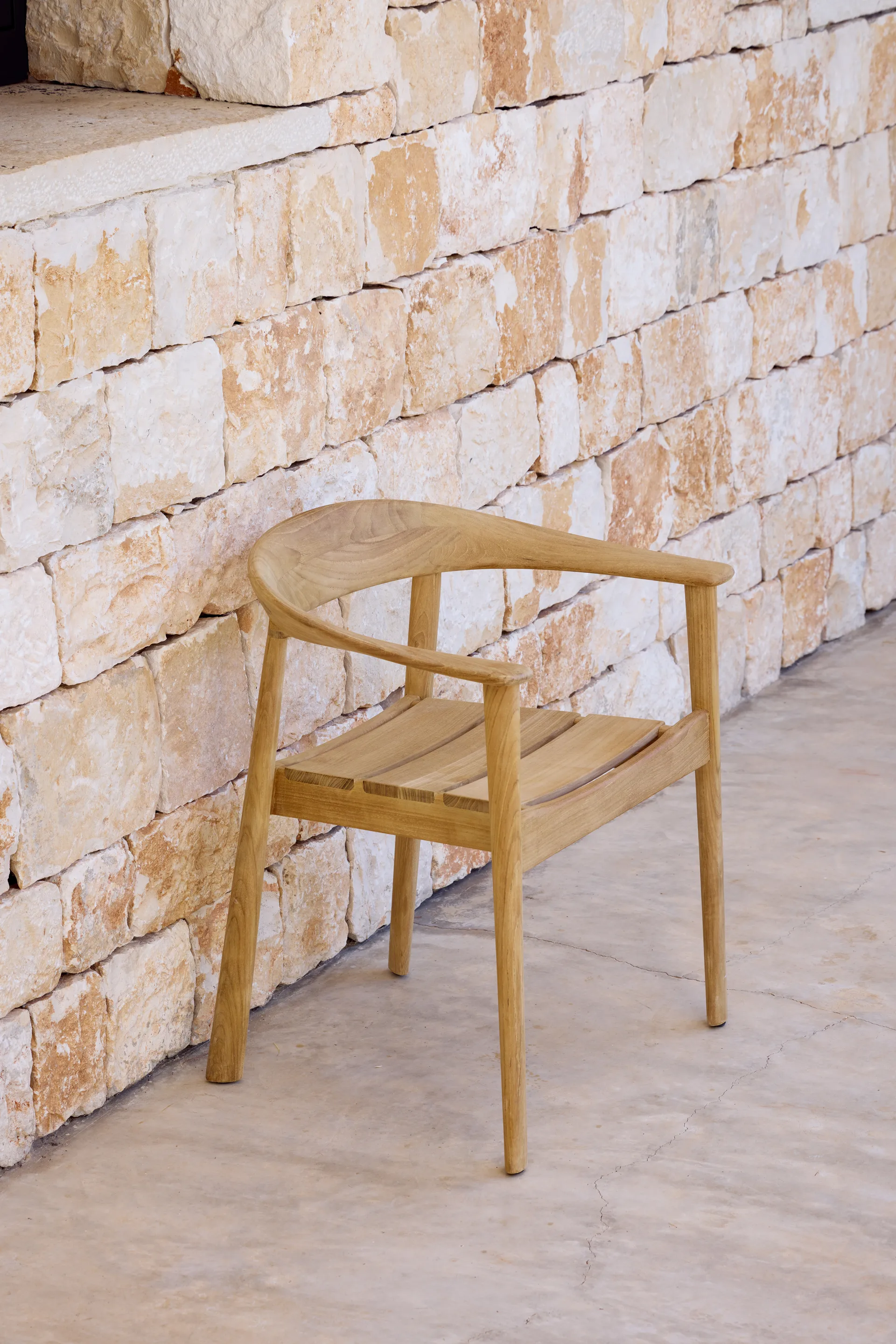 Chaise avec accoudoirs Majestic, Teck Cane-line