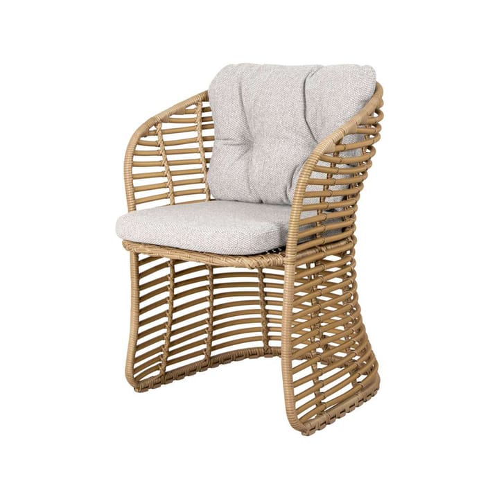 Chaise Basket avec coussin - Cane-Line wove light grey - Cane-line