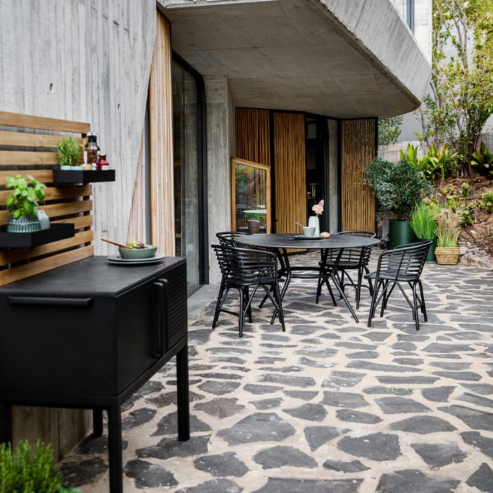 Chaise Blend avec accoudoirs, Lava grey Cane-line