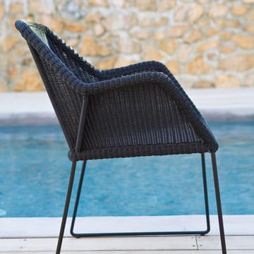 Chaise Breeze weave avec accoudoirs - Black - Cane-line