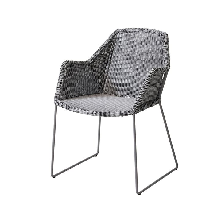 Chaise Breeze weave avec accoudoirs - Light grey - Cane-line