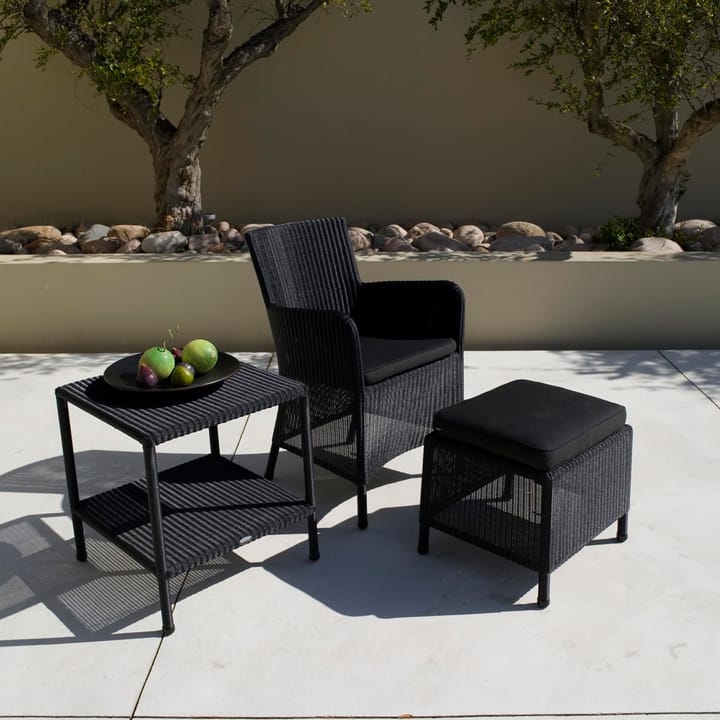 Chaise Hampsted weave avec accoudoirs, Black Cane-line