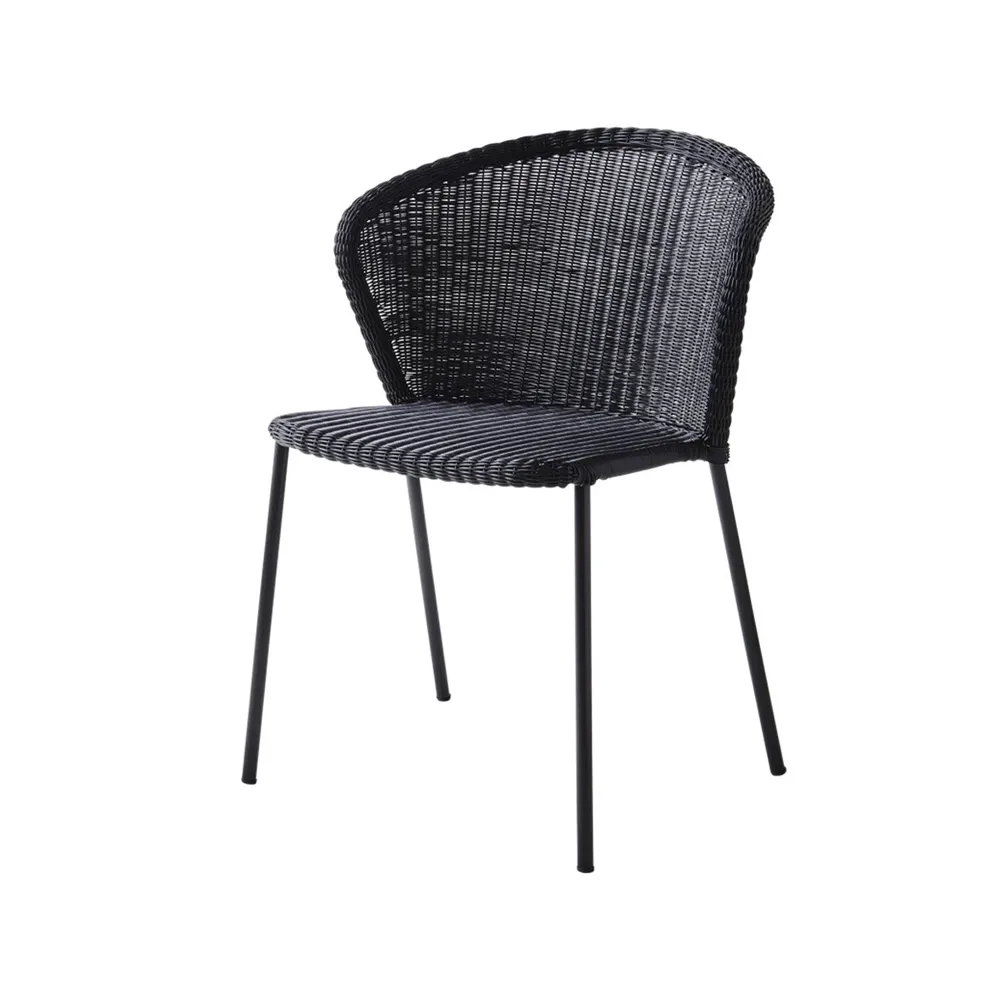 Chaise Lean, Black, Cane-Line weave Cane-line