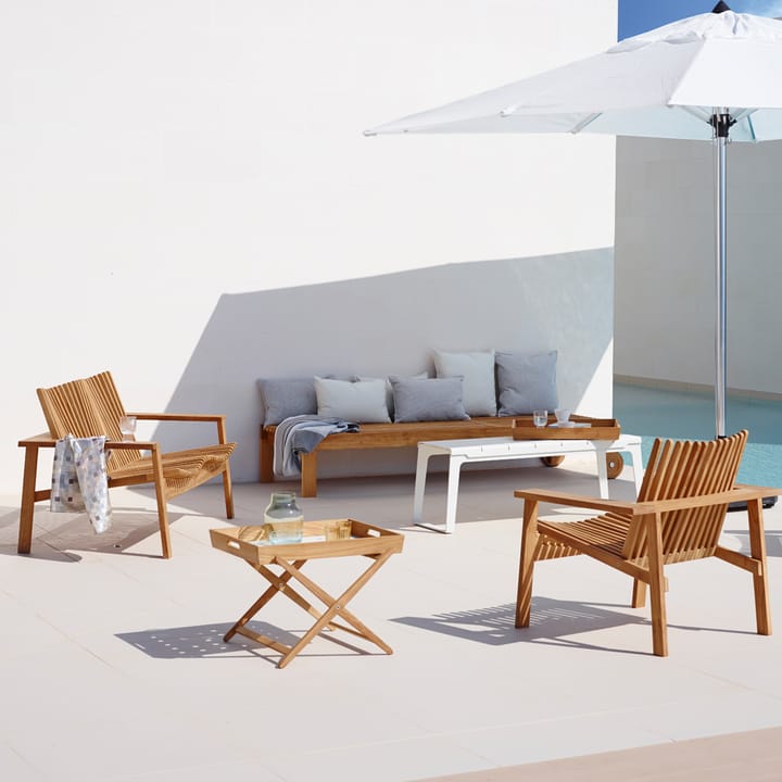 Chaise longue Amaze, Teck Cane-line