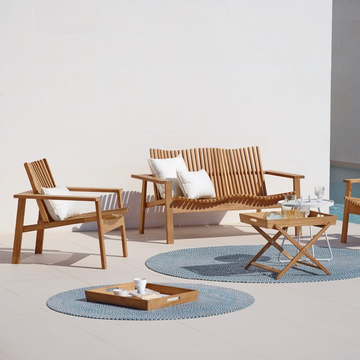 Chaise longue Amaze, Teck Cane-line