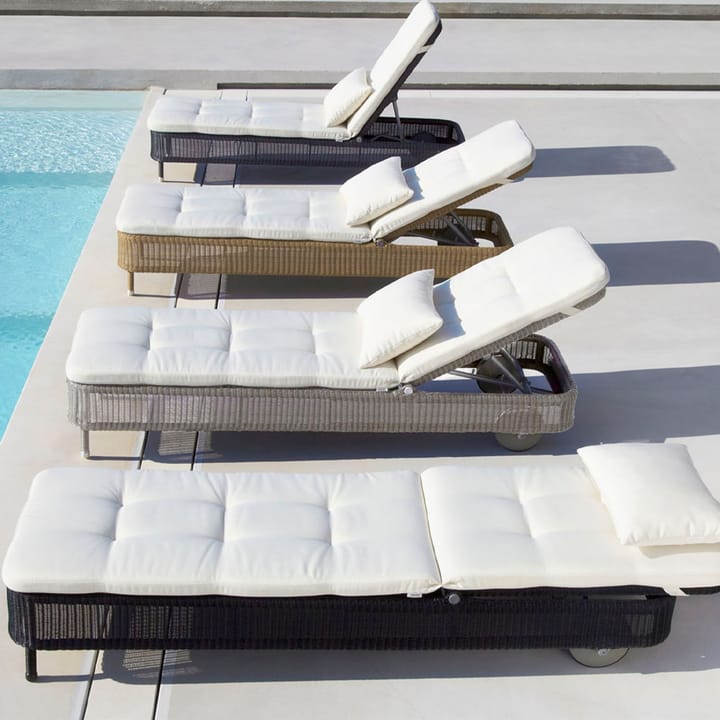 Chaise longue Presley weave, Graphite Cane-line