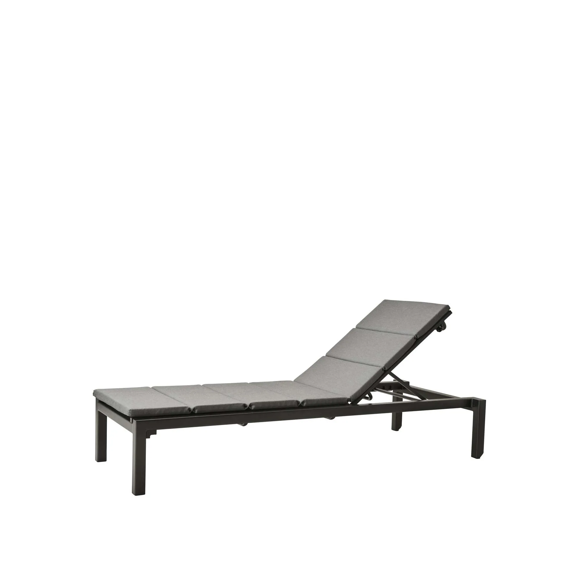 Chaise longue Relax, Cane-Line Natté gris, incl coussin Light grey Cane-line