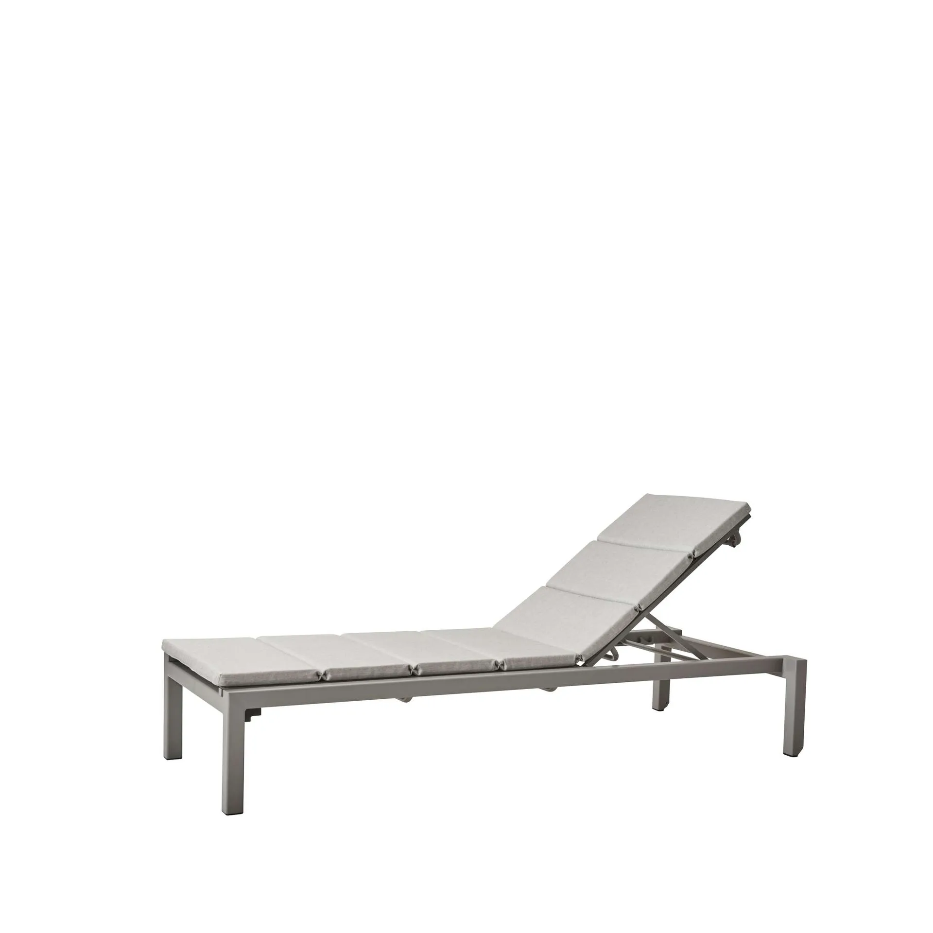 Chaise longue Relax, Cane-Line Natté Light grey, incl coussin Cane-line