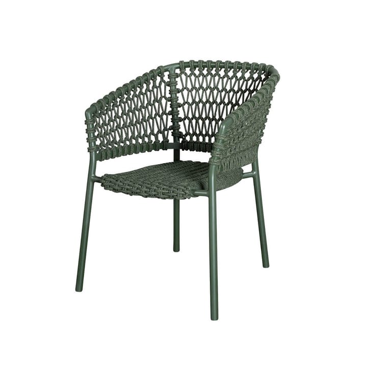 Chaise Ocean soft rope avec accoudoirs - Dark green - Cane-line