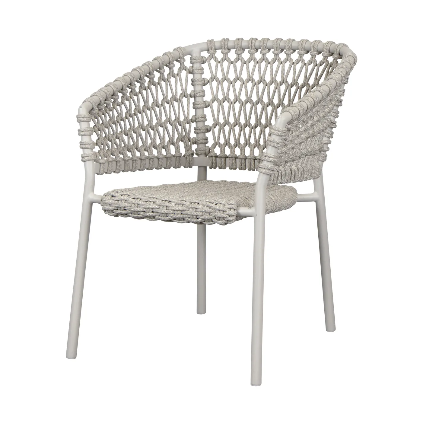 Chaise Ocean soft rope avec accoudoirs, Sand Cane-line