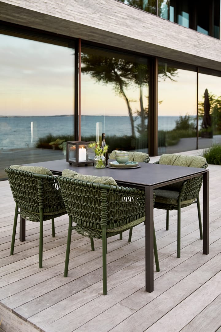 Chaise Ocean soft rope avec accoudoirs, Sand Cane-line