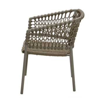 Chaise Ocean soft rope avec accoudoirs - Taupe - Cane-line