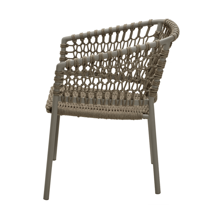 Chaise Ocean soft rope avec accoudoirs, Taupe Cane-line