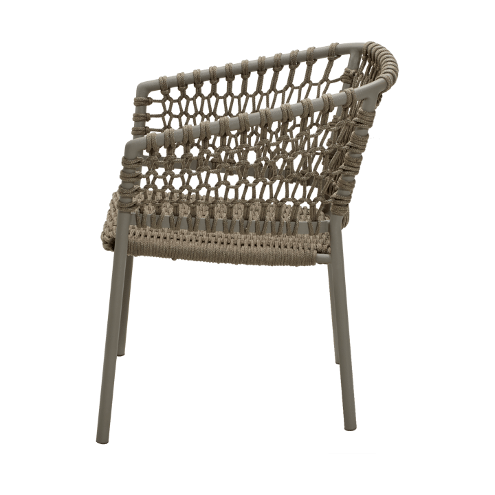 Chaise Ocean soft rope avec accoudoirs - Taupe - Cane-line