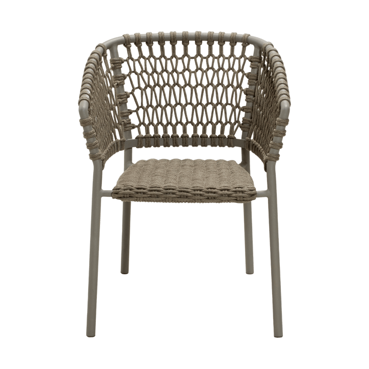 Chaise Ocean soft rope avec accoudoirs, Taupe Cane-line