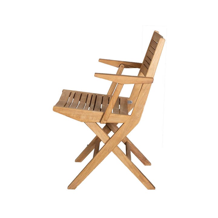 Chaise pliante Flip, Teck, avec accoudoirs Cane-line