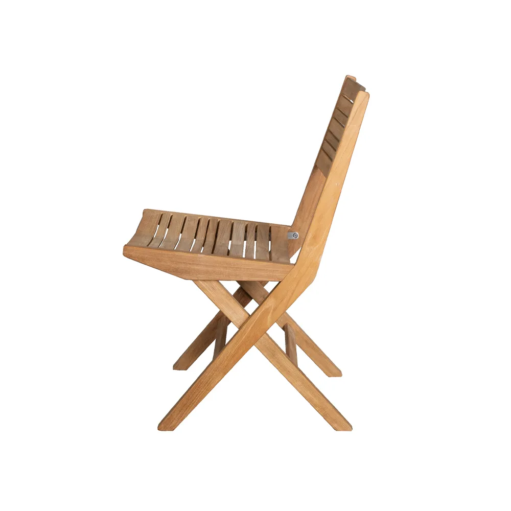 Chaise pliante Flip, Teck Cane-line