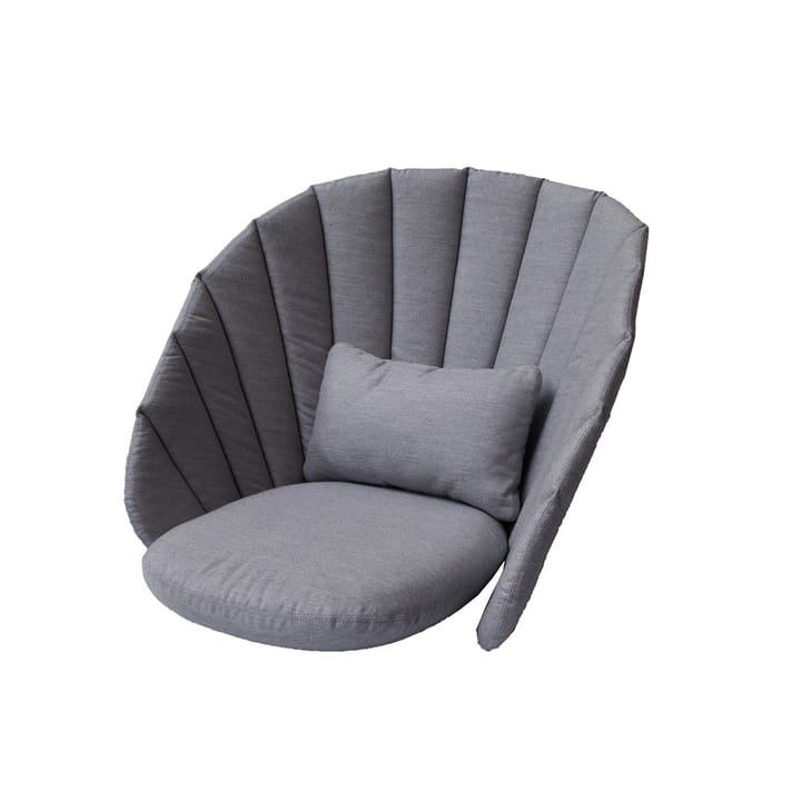 Coussin pour fauteuil lounge Peacock - Cane-Line Natté grey - Cane-line