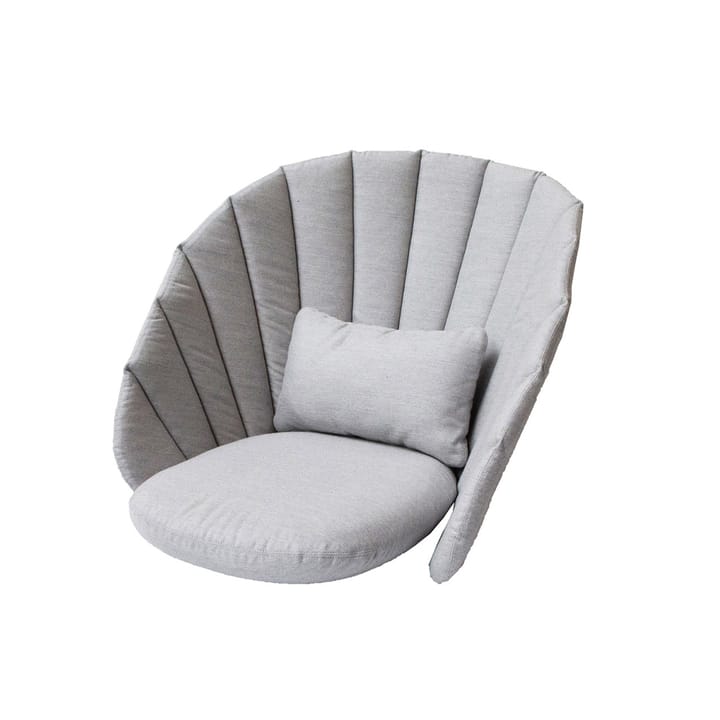 Coussin pour fauteuil lounge Peacock - Cane-Line Natté light grey - Cane-line