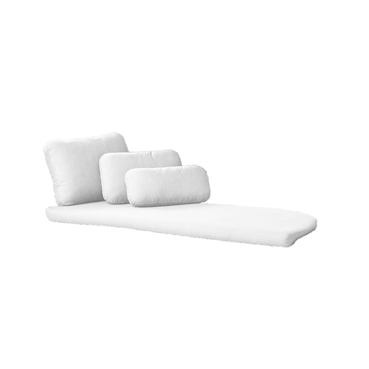 Coussin Savannah - Cane-Line Natté White, gauche - Cane-line