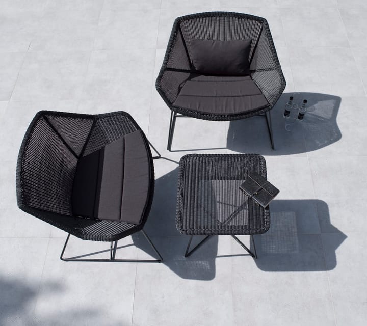 Coussins Breeze pour fauteuil lounge, Cane-line Natté black Cane-line