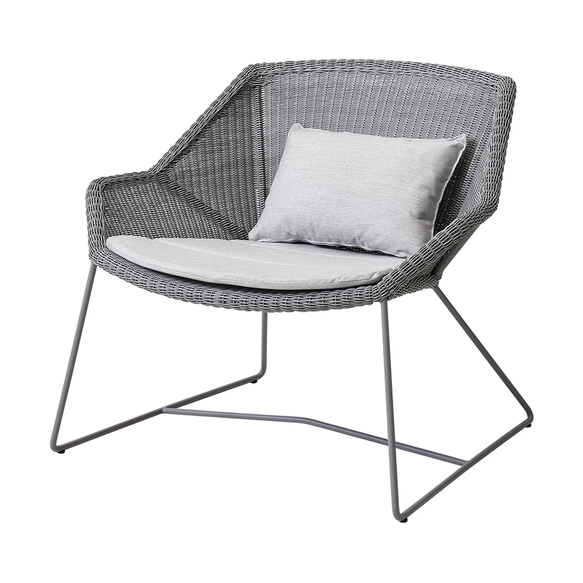 Coussins Breeze pour fauteuil lounge, Cane-line Natté light grey Cane-line