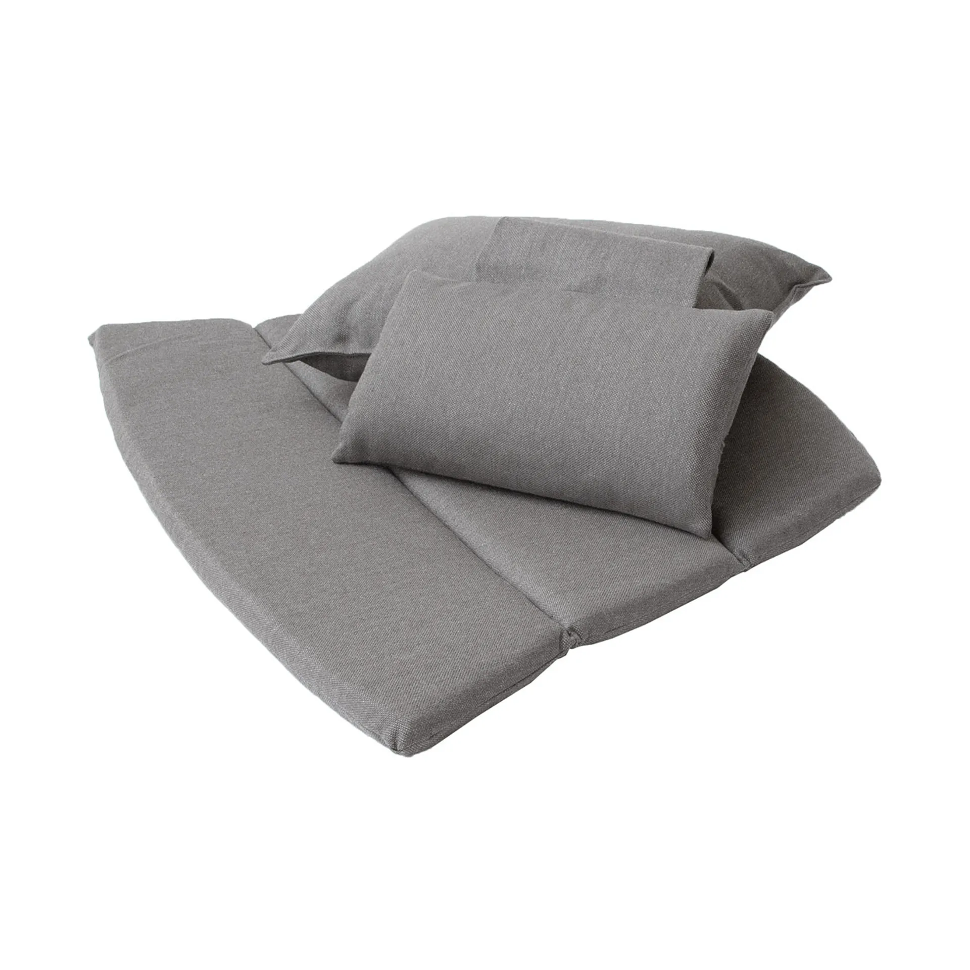 Coussins pour fauteuil lounge Breeze dossier haut, Cane-line Natté taupe Cane-line