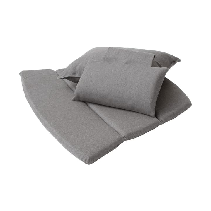 Coussins pour fauteuil lounge Breeze dossier haut - Cane-line Natté taupe - Cane-line