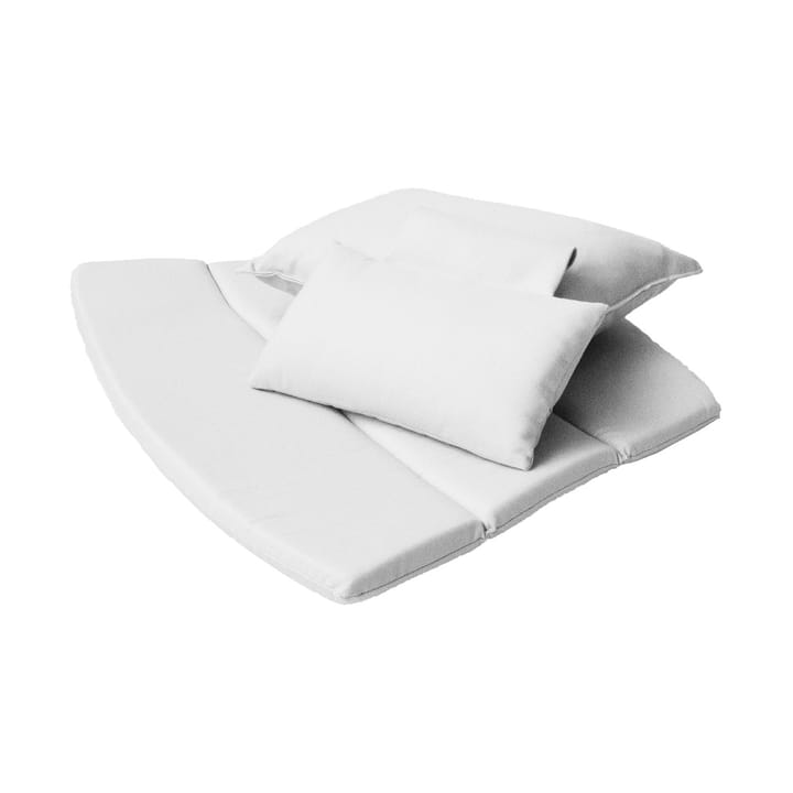 Coussins pour fauteuil lounge Breeze dossier haut - Cane-line Natté white - Cane-line