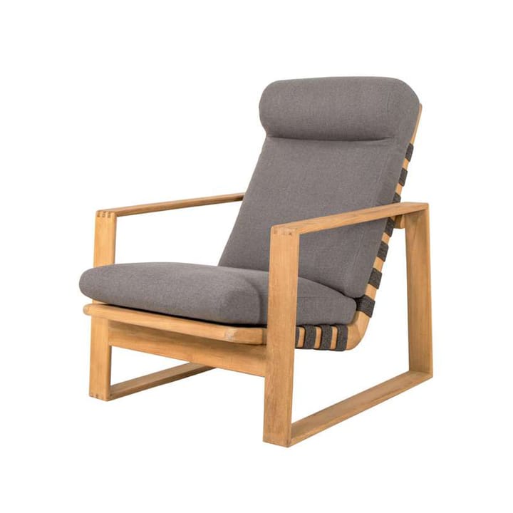 Fauteuil Endless Soft Highback - Cane-Line airtouch grey, teak - Cane-line