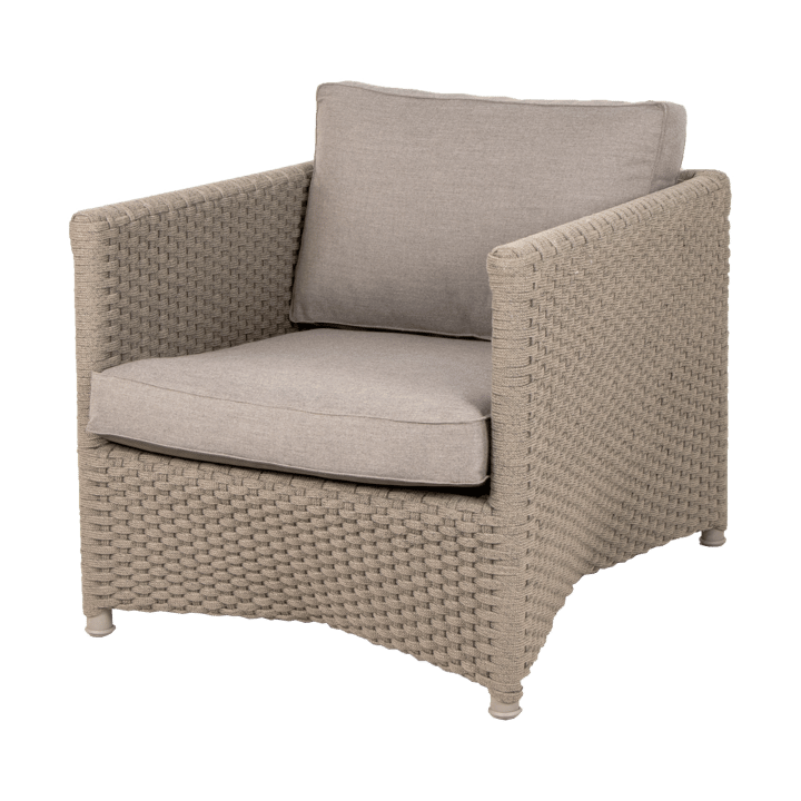 Fauteuil lounge Diamond soft rope - Cane-Line Natté taupe - Cane-line