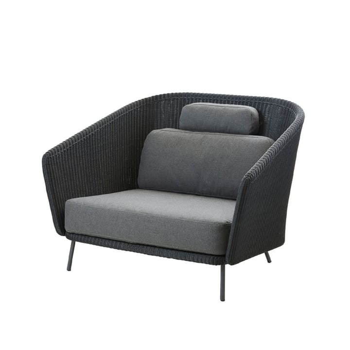 Fauteuil lounge Mega - Graphic, incl. coussins gris - Cane-line