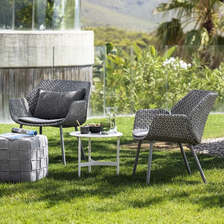 Fauteuil lounge Vibe, Light grey/bordeaux/dusty rose Cane-line