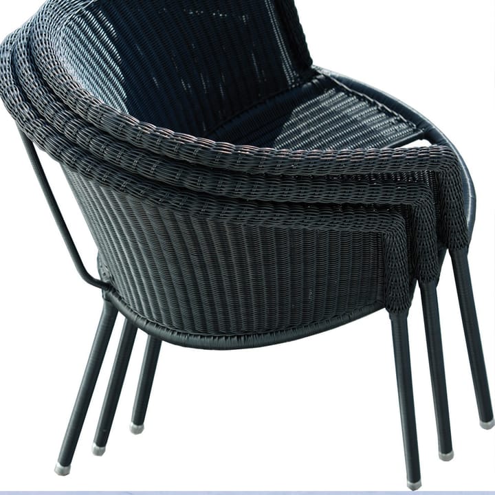 Fauteuil Trinity, Graphite Cane-line