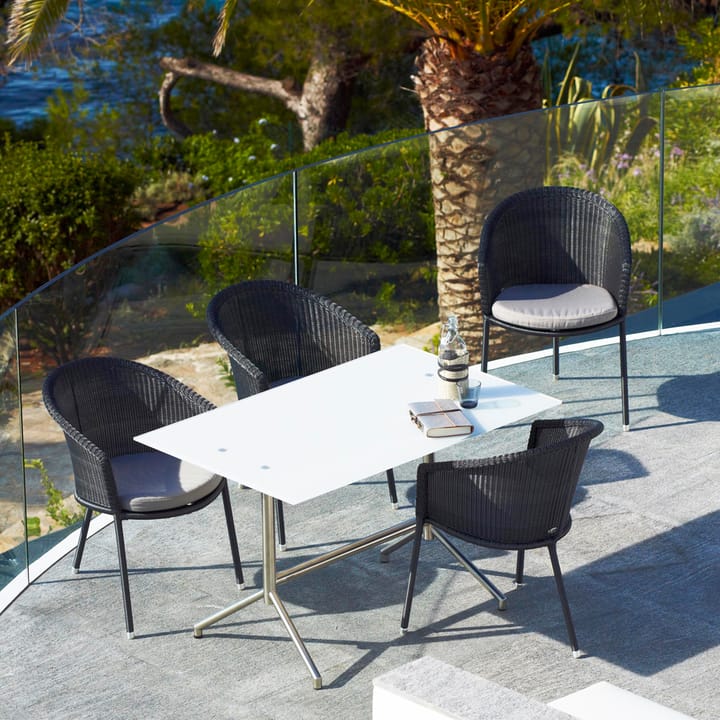 Fauteuil Trinity, Graphite Cane-line