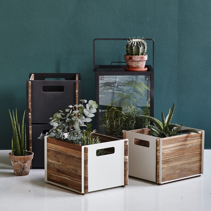 Rangement Box, Lava grey, teak Cane-line