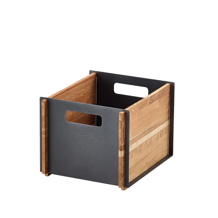 Rangement Box - Lava grey, teak - Cane-line