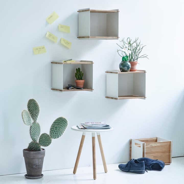 Rangement Box Wall - White, teak - Cane-line